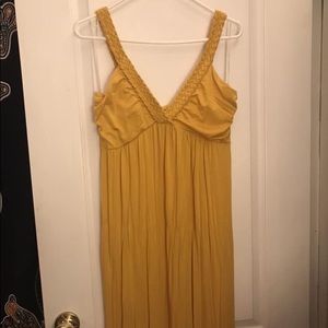 Yellow maxi dress